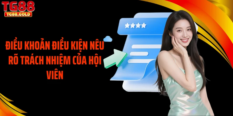 Điều khoản điều kiện nêu rõ trách nhiệm của hội viên